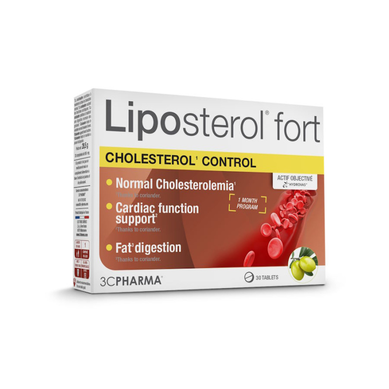LIPOSTEROL FORT, ravintolisä, 30 tablettia