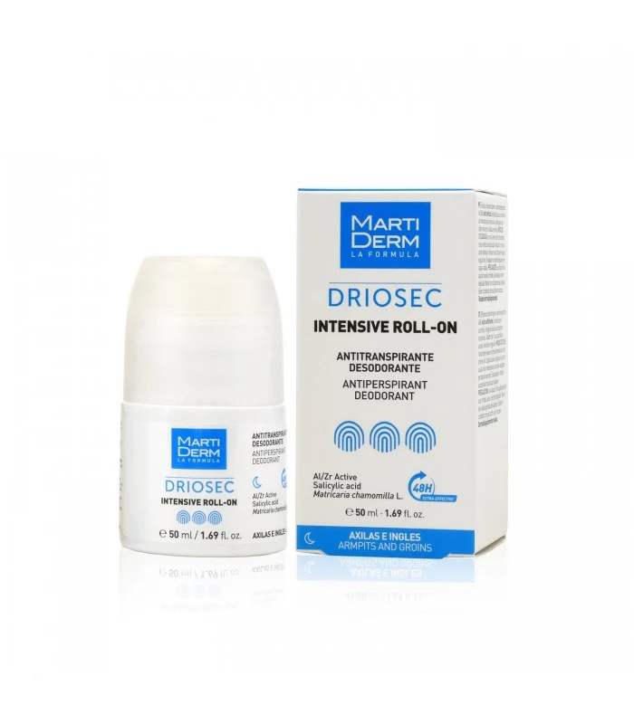 MARTIDERM DRIOSEC rutulinis dezodorantas pažastims ir kirkšnims, 50ml