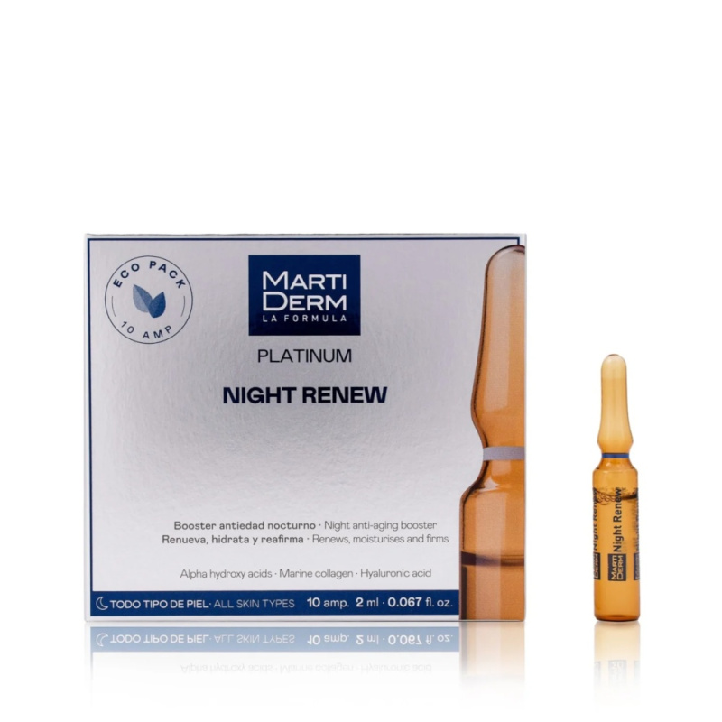 MARTIDERM NIGHT RENEW ampułki do twarzy na noc, 10 X 2ml