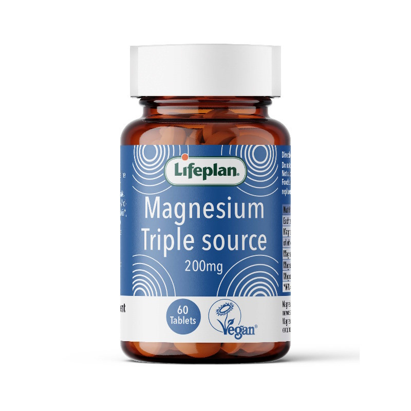 Magnis 200 mg (Tripple Source) Lifeplan, 60 kapsulių