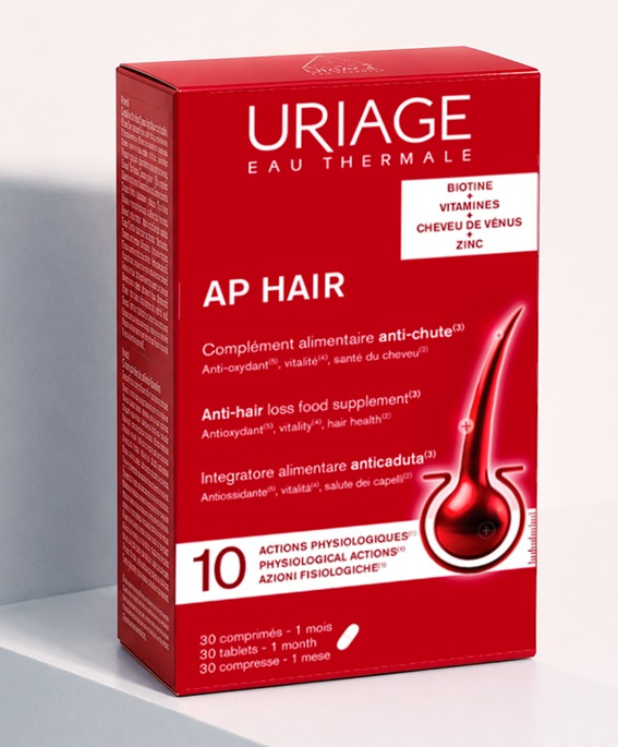 URIAGE, AP HAIR tabletės, maisto papildas, 30 vnt.