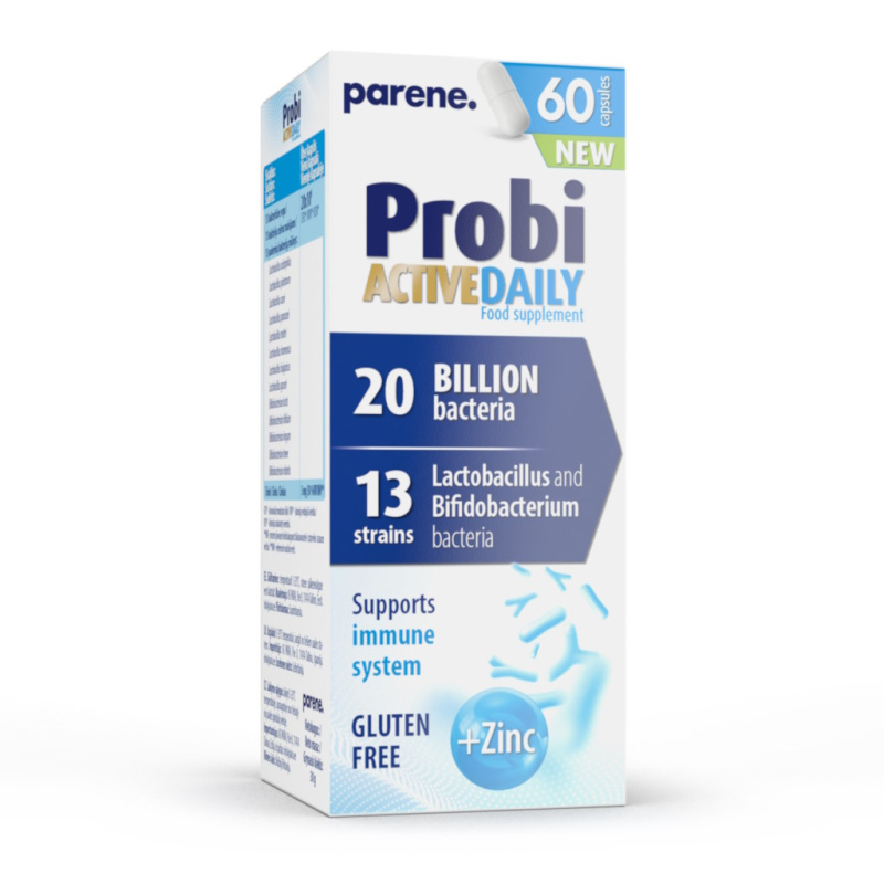Parene, ProbiActive DAILY kapsulas, N60