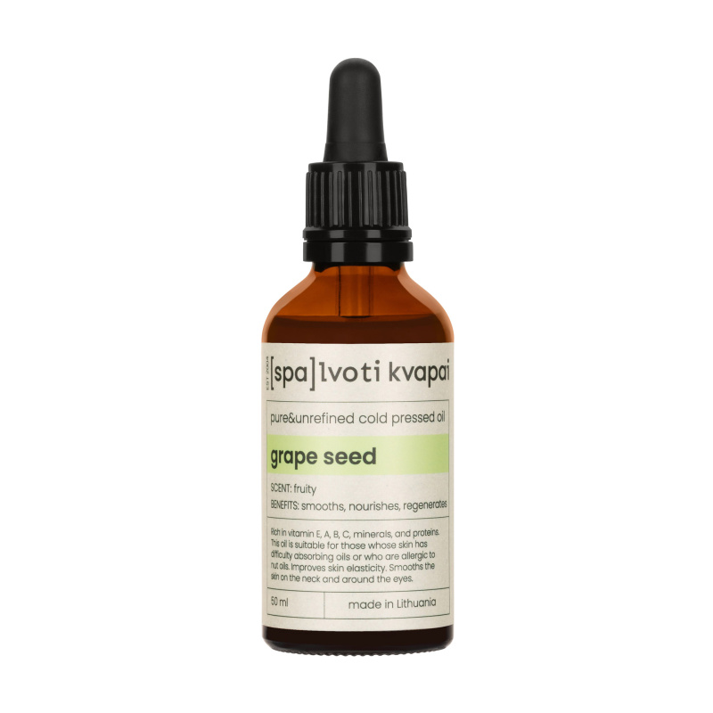 Natūralus grynasis aliejus SPALVOTI KVAPAI Grapeseed, 50ml