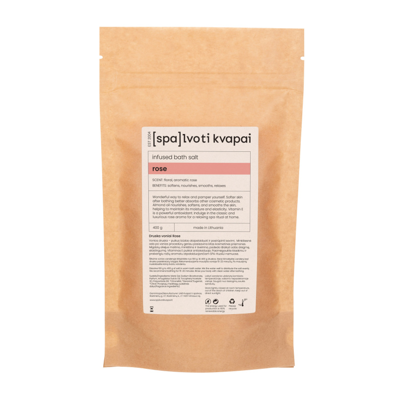 Druska voniai SPALVOTI KVAPAI Rose, 400ml