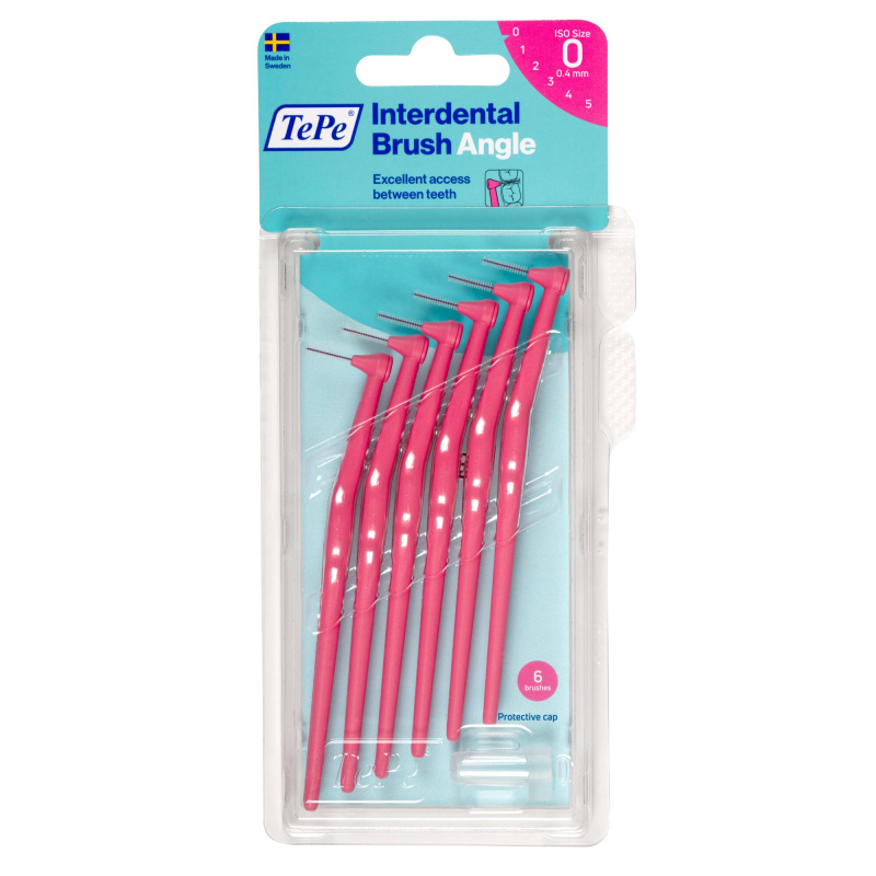 TePe Angle roosad hambavaheharjad 0.4mm, 6 tk