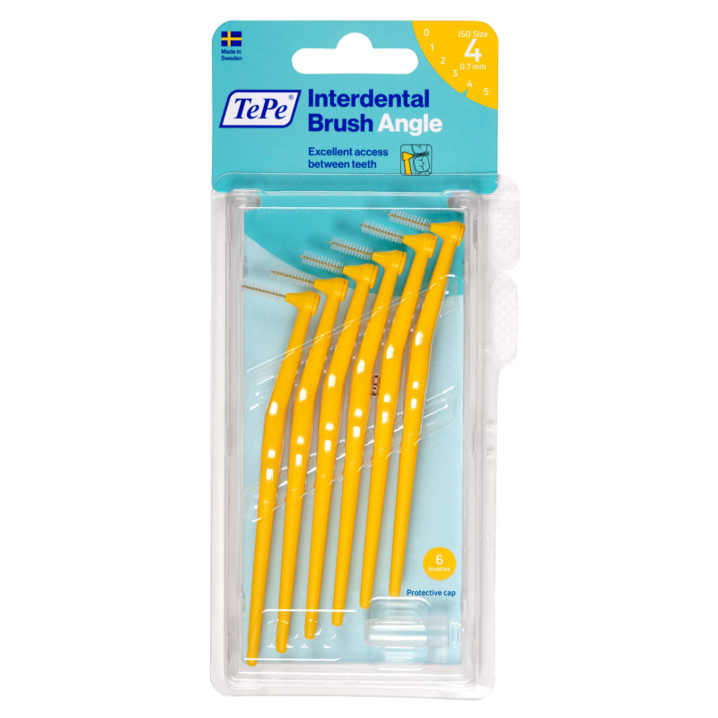 TePe Angle kollased hambavaheharjad 0.7 mm, 6 tk