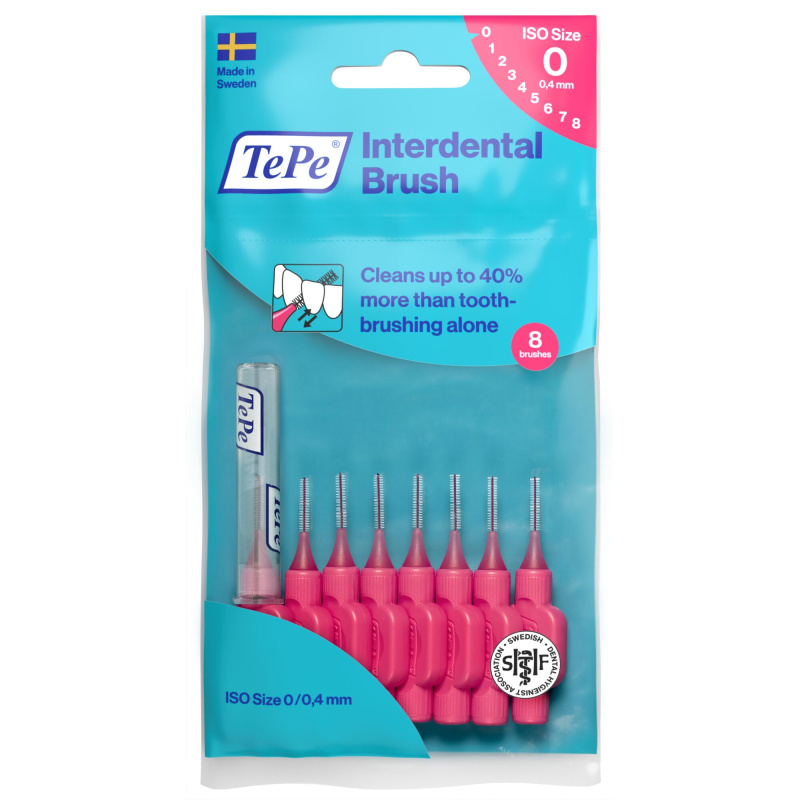 TePe Interdentaalharjad 0.4mm roosa N8