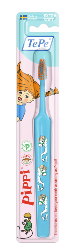 TePe Kids Pippi szczoteczka do zębów, bardzo miękka (od 3 lat), blister