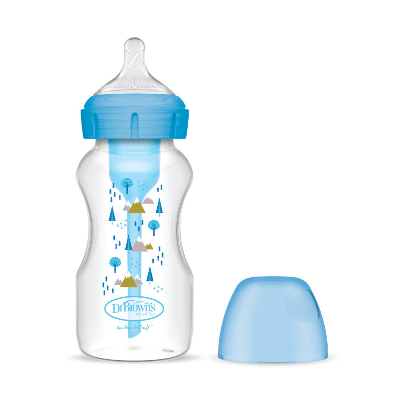 DR.BROWN'S plastikinis buteliukas OPTIONS+ plačiu kakleliu, 270ml, ALPINE