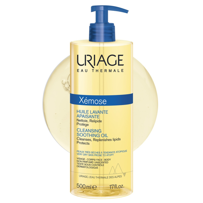Uriage Xemose Huile eļļas mazgāšanās līdzeklis 500 ml