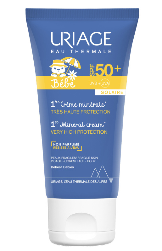 URIAGE, BABY 1ERE kremas Minerale SPF50+, kūdikiams ir vaikams, 50ml - Pažeista pakuotė