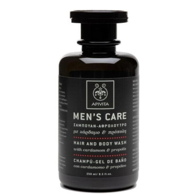 APIVITA MEN'S CARE prausiklis vyrams su propoliu ir kardamonu, 250ml