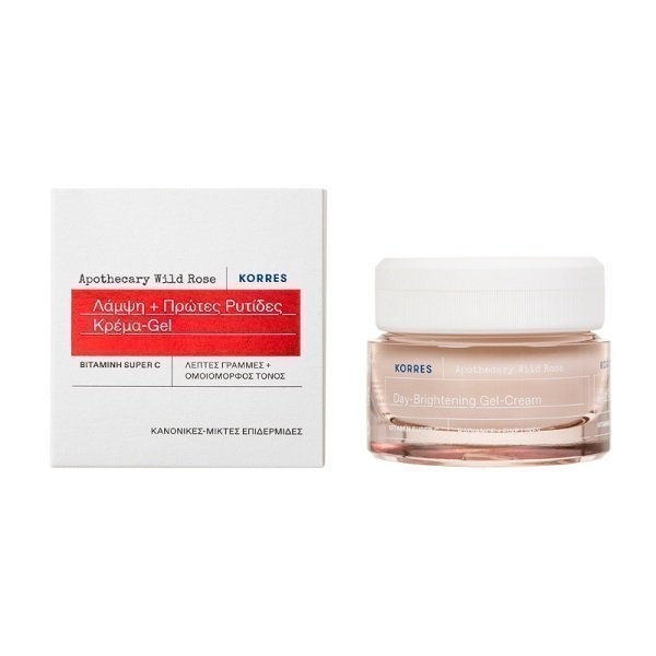 KORRES Apothecary wild rose dieninis veido kremas, 40ml