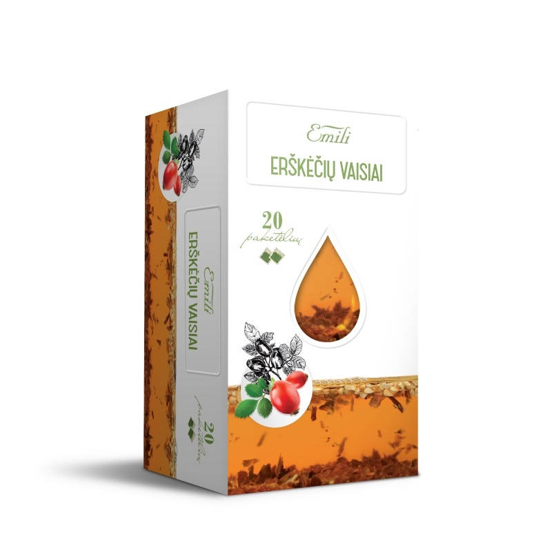 Erškėčių vaisių arbata (fr. Rosae) 1,5g N20 Emili