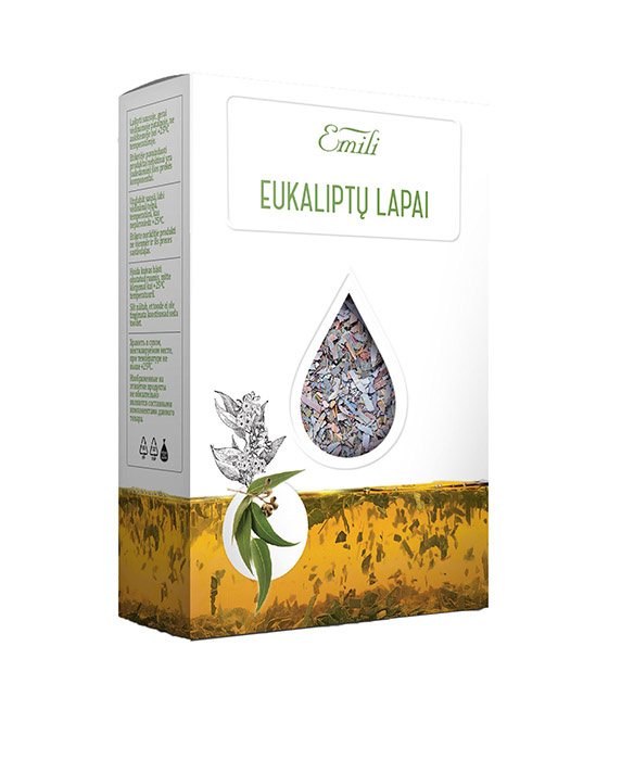Eukaliptų lapai (Folium Eucalypti) 40g Emili