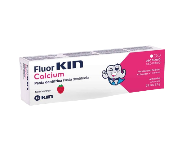 KIN Dantų pasta FLUOR CALCIUM 75ml