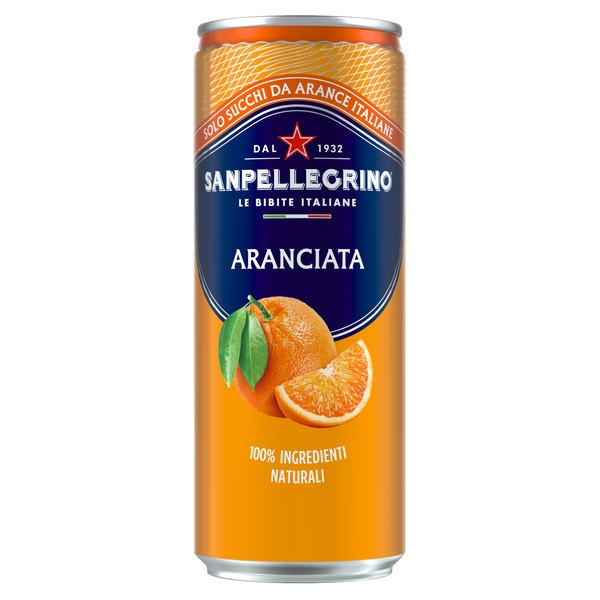 Освежающий сокосодержащий напиток Aranciata Naturali, 0,33л