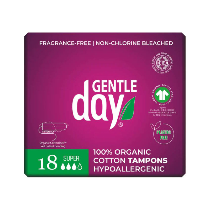 Gentle Day higieniniai tamponai moterims, Super N18