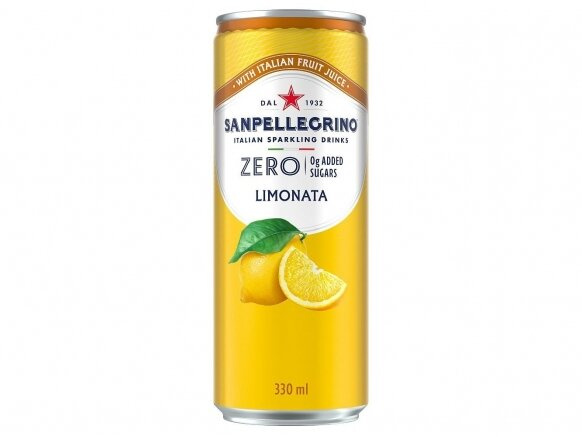 Virkistävä mehujuoma Limonata ZERO, 0,33 l