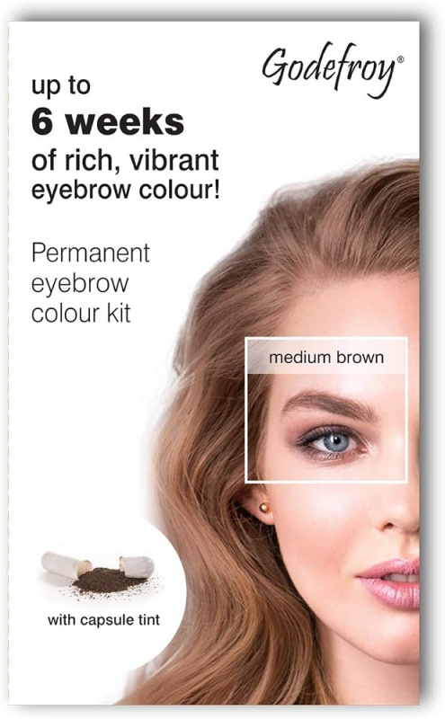 Godefroy набор для окрашивания бровей, Medium Brown, 1 шт.