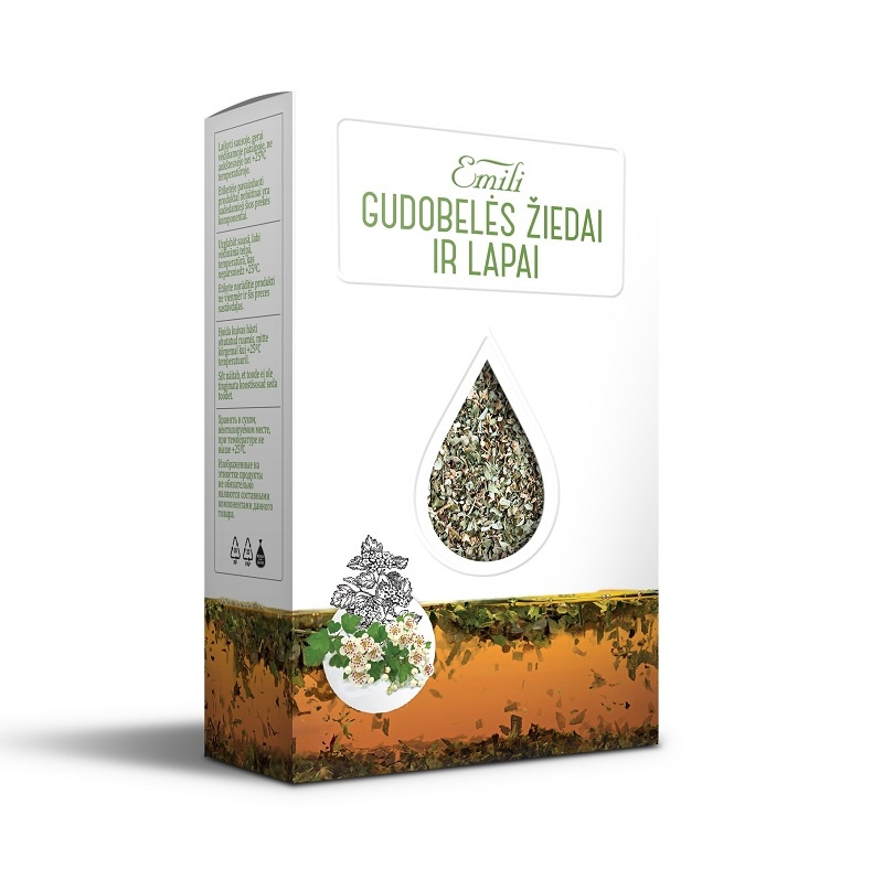 Gudobelės žiedai ir lapai (Crataegi fol. cum annulos) 40g Emili