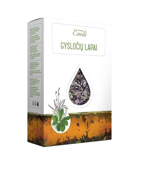 Gysločių lapai (Folium Plantaginis) 40g Emili