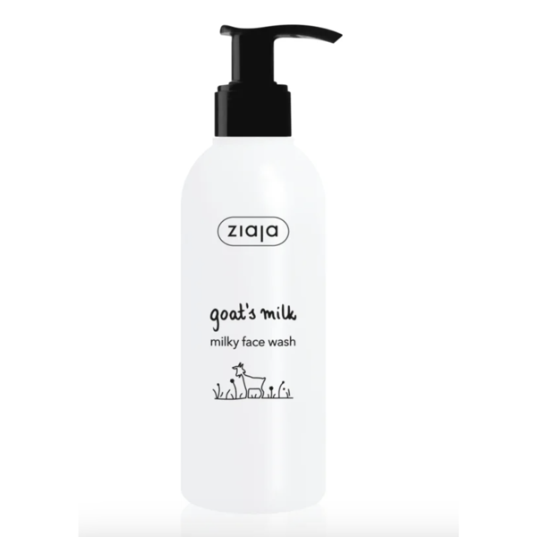 ZIAJA, kozie mleko, oczyszczający żel do mycia twarzy, 200ml