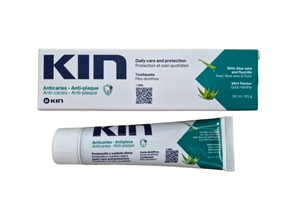KIN Pasta do zębów z fluorem i aloesem, 50ml