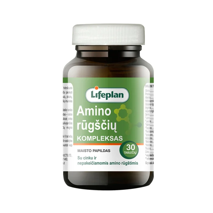 Amino rūgščių kompleksas su cinku Lifeplan, 30 tablečių