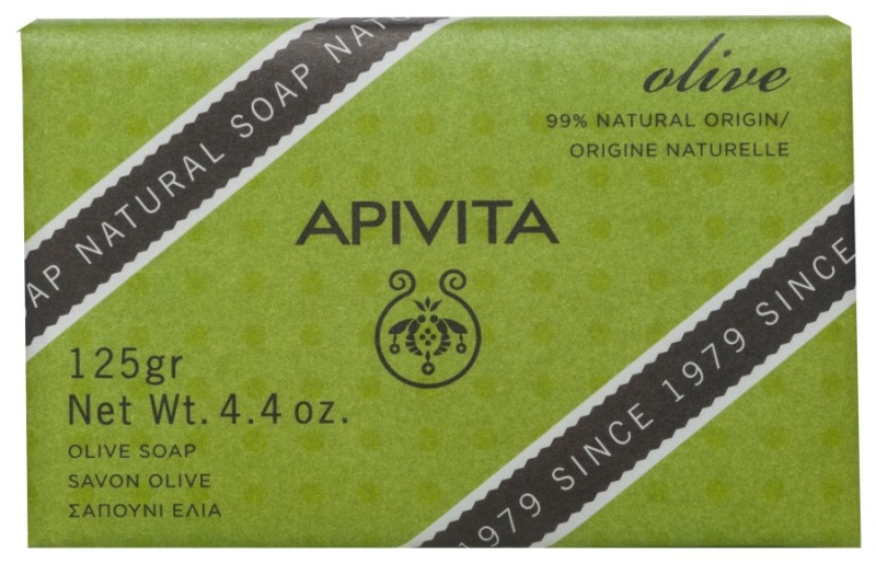 Apivita muilas Natural, su alyvuogėmis ir snapučiais, 125g
