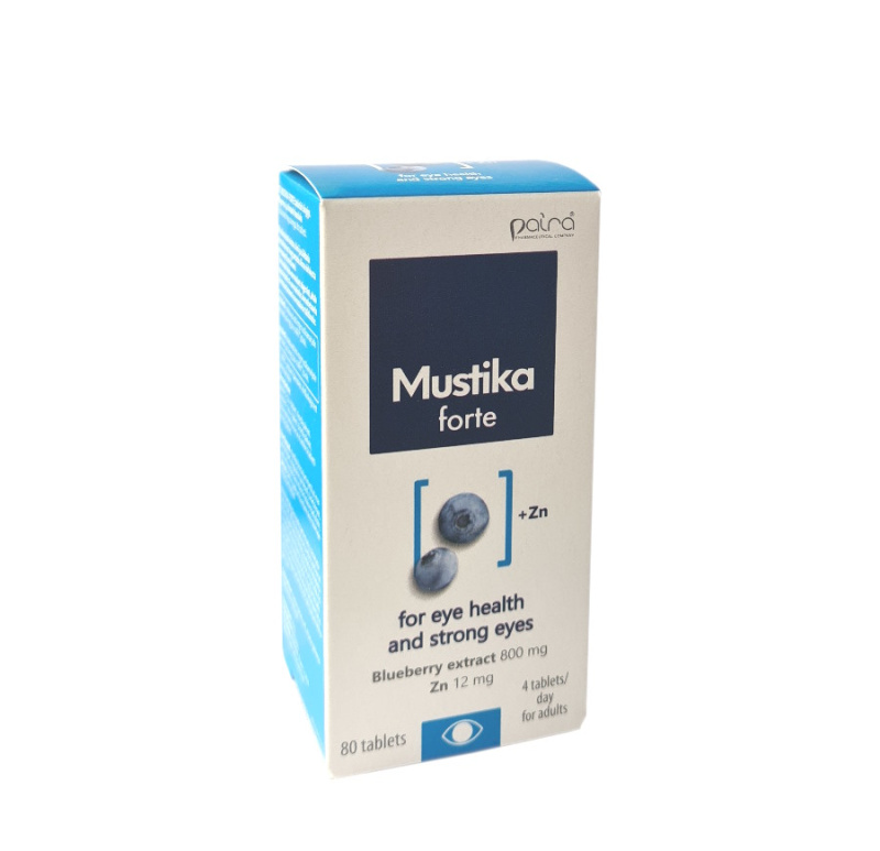 Tabletki Forte blueberry z cynkiem, N80