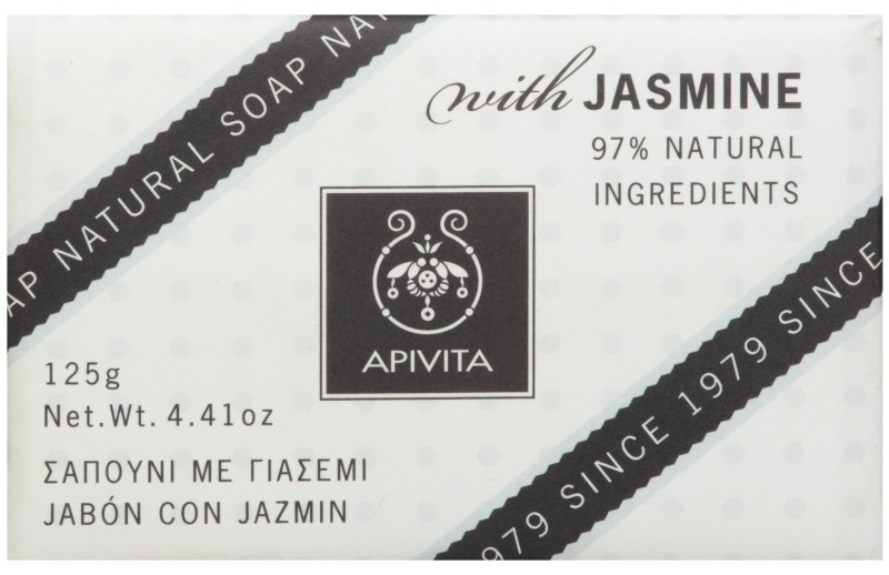 Apivita muilas Natural, su jazminais ir levandomis, 125g
