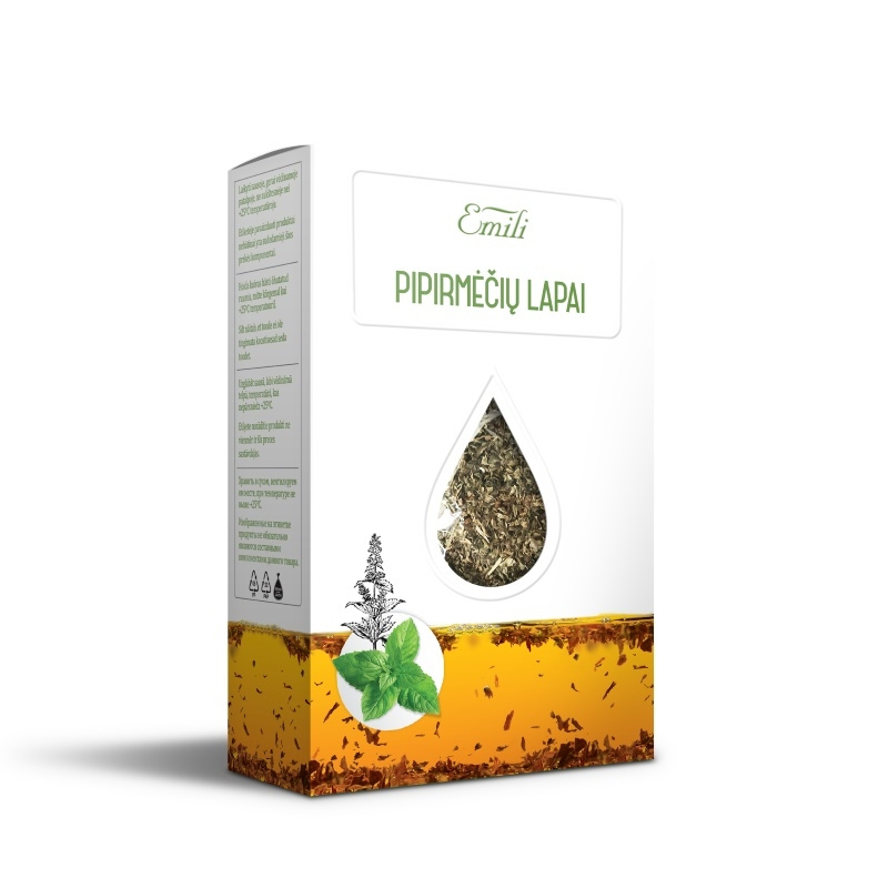 Pipirmėčių lapai (f. Menthae) 40g Emili