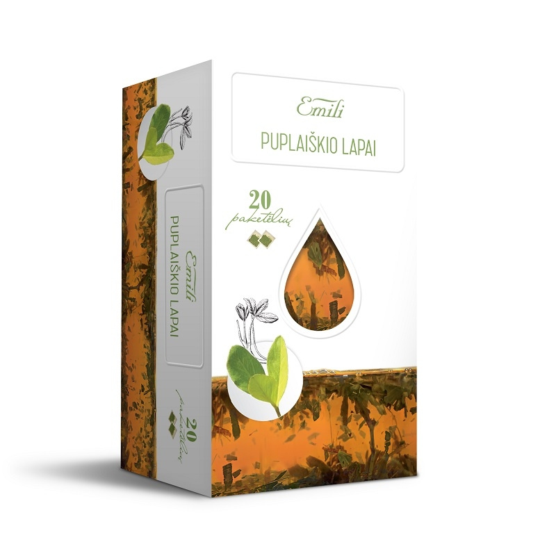 Puplaiškio lapai (Menyanthes trifoliata) 1,5g N20 Emili