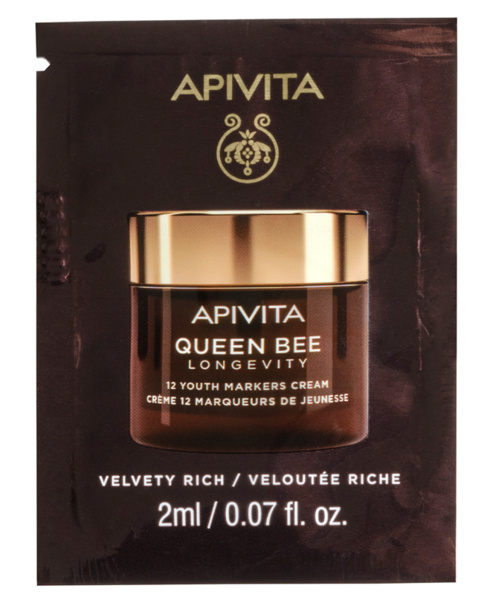 Mėg. APIVITA, QUEEN BEE LONGEVITY RICH veido kremas, 2ml