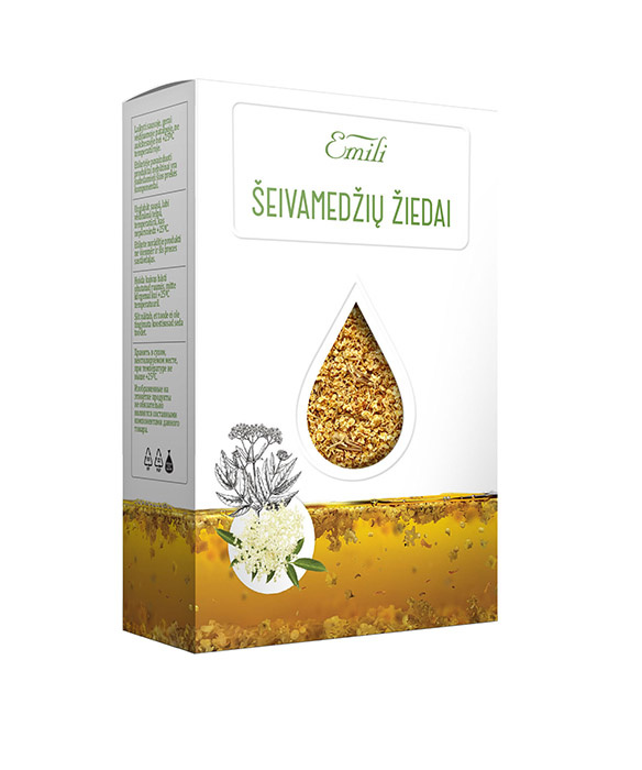 Šeivamedžių žiedai (Flores Sambuci) 40g Emili