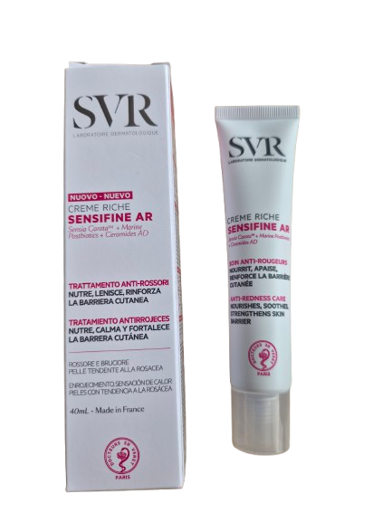 SVR, SENSIFINE Creme Riche AR veido kremas jautriai odai, 40ml