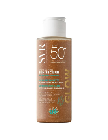 SVR, SUN SECURE švytintis apsauginis vanduo SPF50+, 100ml