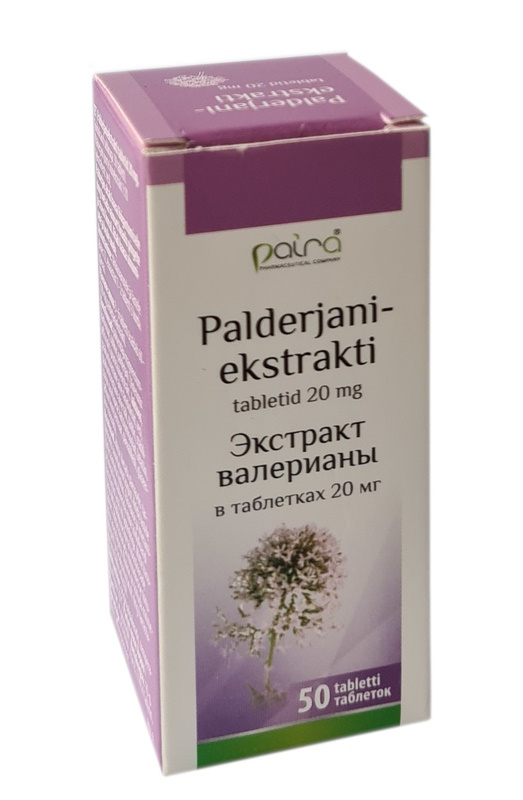 Valerian uute 20mg tabletit, N50