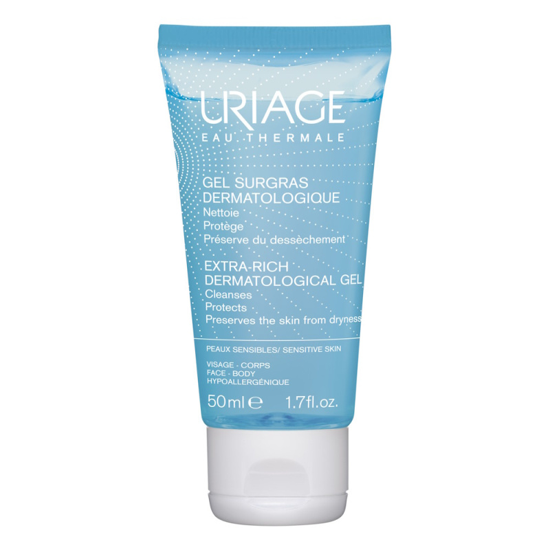 Uriage Surgras uniwersalny płyn do mycia ciała dla skóry wrażliwej, 50ml