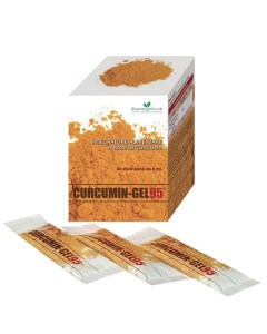 Maisto papildas su saldikliu CURCUMIN-GEL 95+&reg;, 20 pak.