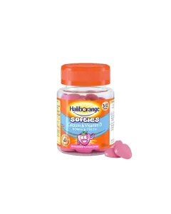 Haliborange CALCIUM & VITAMIN D guminukai, bra&scaron;kių skonio, N30