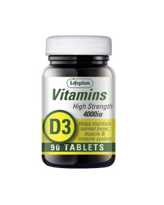 Vitaminas D3 4000 TV Lifeplan, 90 tablečių