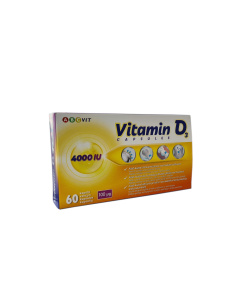 Vitaminas D3 100 &mu;g (4000 TV) kapsulės ABC Vit, N60
