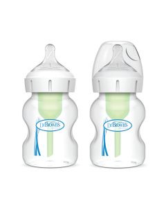 DR.BROWN'S plastikiniai buteliukai OPTIONS+ plačiu kakleliu, 150ml, 2 vnt.