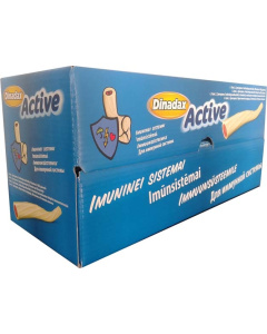 Dinadax Active jogurto skonio kramtomos lazdelės su cukrais. N50