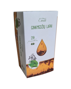 Ginkmedžių lapų arabata (f. Ginkgo) 1,5g N20 Emili