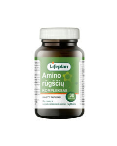 Amino rūg&scaron;čių kompleksas su cinku Lifeplan, 30 tablečių